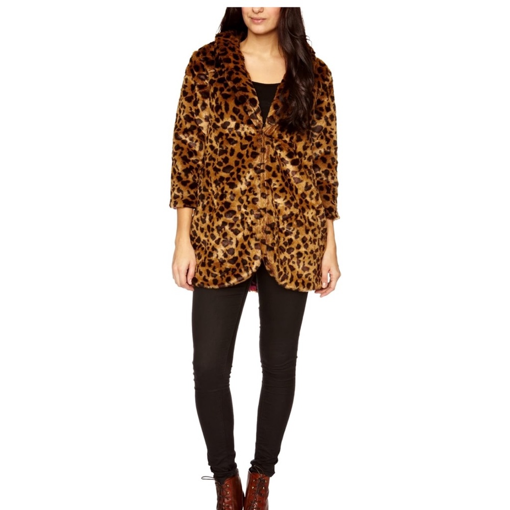 Vintage Iron Fist Alley Cat Faux Fur Coat
